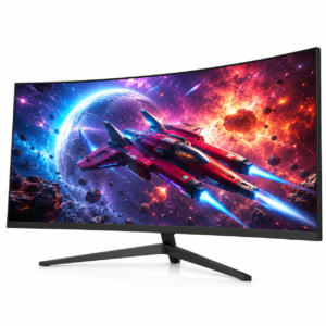 30" Curved Ultrawide Gaming Monitor, 2560 x 1080 WFHD 21:9 Display, Up to 200Hz Refresh Rate, 1800R Curved Screen, Adaptive Sync, Built-in Speakers, HDMI & DisplayPort, Picture-by-Picture, Blue Light Shift, Black